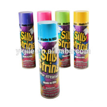 Color no inflamable Silly String Spray / Party Crazy String